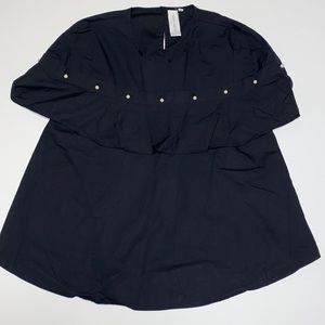 women’s Guest Editor A- Line pearled flowy top